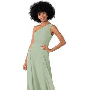 Azazie Dallas Dress - Dusty Sage Chiffon